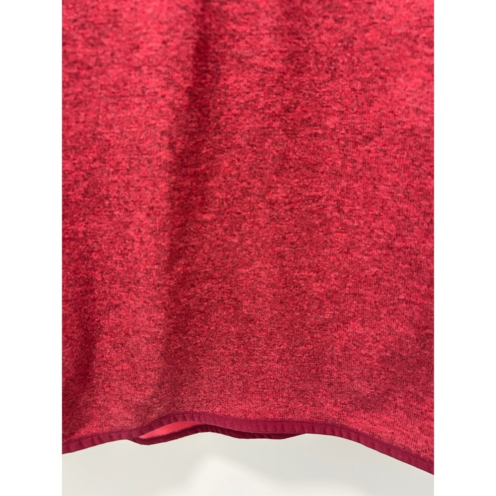 Cutter & Buck Mens Medium Heather Red Quarter Zip Fleece Pullover Sweater Medium - Picture 9 of 10